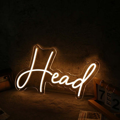 Head Yellow Led Neon Sign - Shineneon