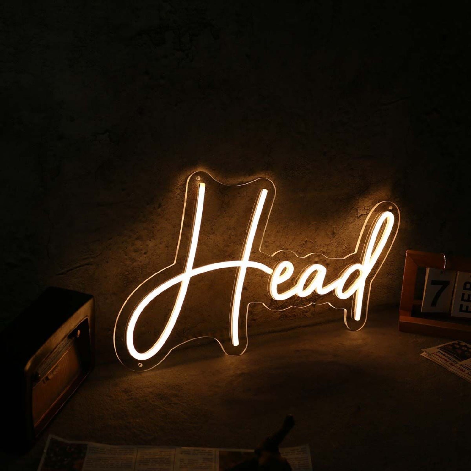 Head Yellow Led Neon Sign | Shineneon