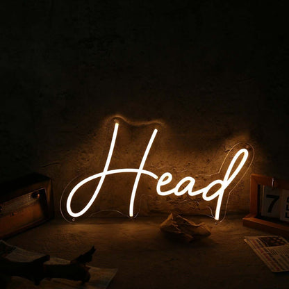 Head Yellow Led Neon Sign | Shineneon