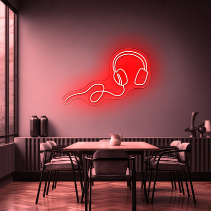 Headphone Neon Sign Wall Art Neon Sign For Sale - Shineneon