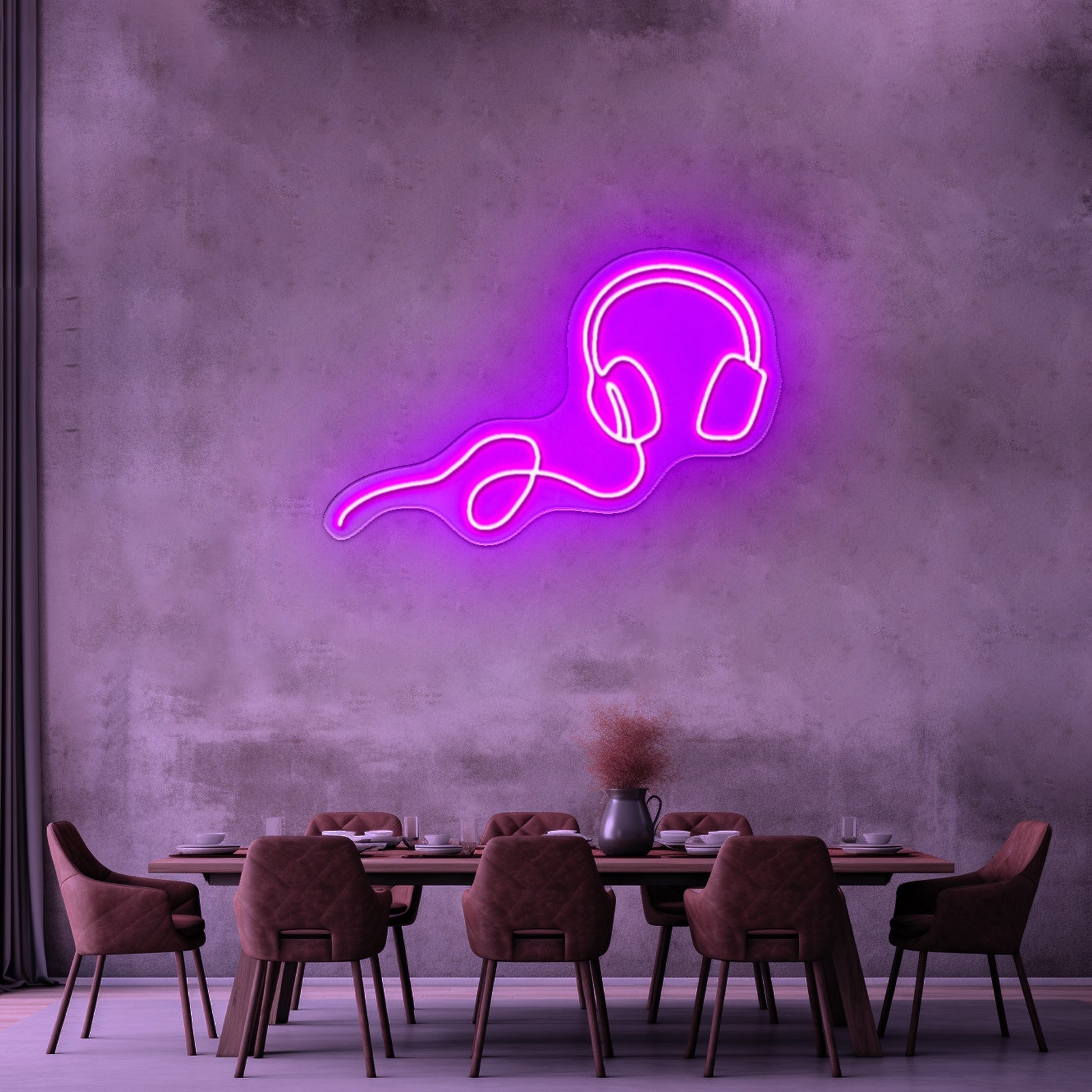 Headphone Neon Sign Wall Art Neon Sign For Sale - Shineneon