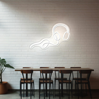 Headphone Neon Sign Wall Art Neon Sign For Sale