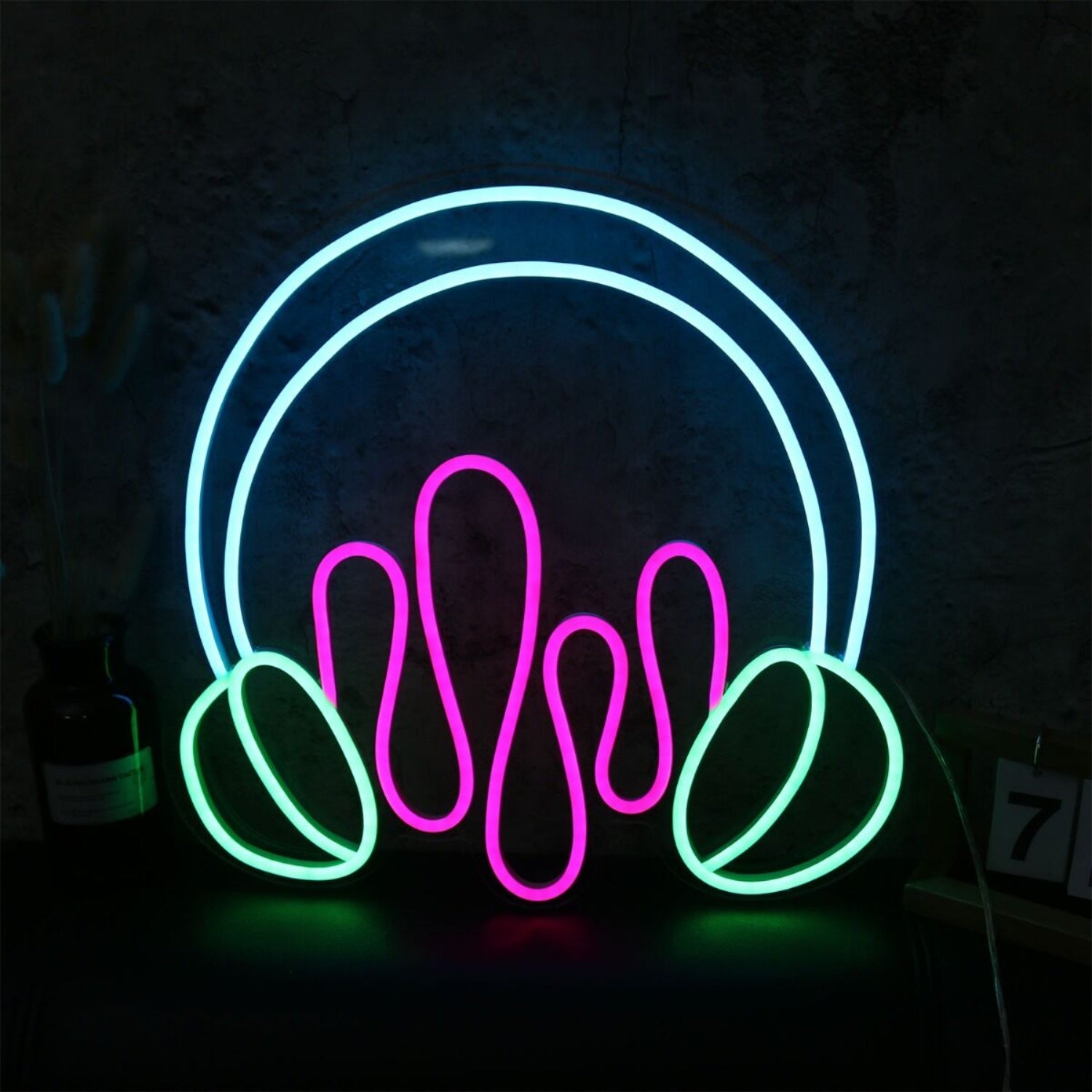Headphone With Music Led Neon Sign | Shineneon
