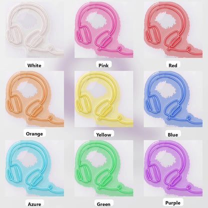 Headphones Line Art LED Neon Sign - Shineneon