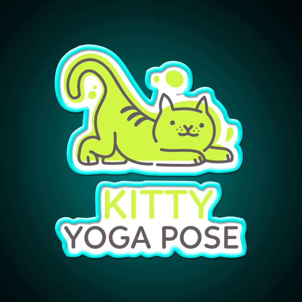 Health Yoga Cute Money Meditation Yoga Led Neon Sign Rgb Color