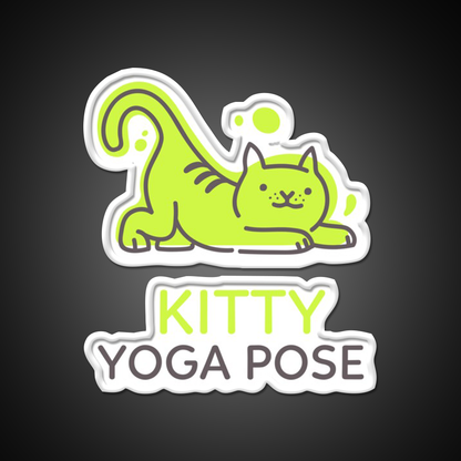 Health Yoga Cute Money Meditation Yoga Led Neon Sign Rgb Color