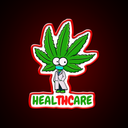 Healthcare Hemp Inspired Green Leaf Led Neon Sign Rgb Color - LED neon sign view 10