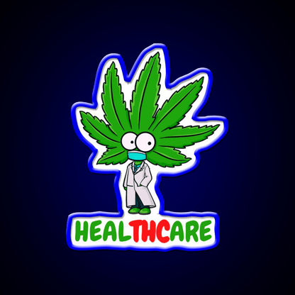 Healthcare Hemp Inspired Green Leaf Led Neon Sign Rgb Color - Shineneon