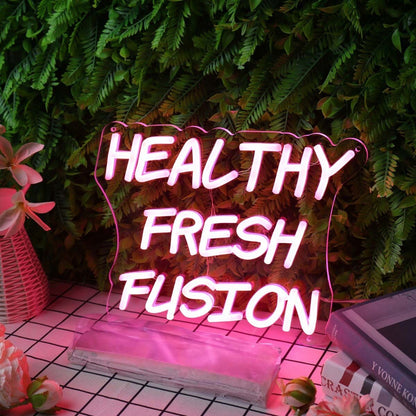 Healthy Fresh Fusion Red Custom Led Neon Sign | Shineneon