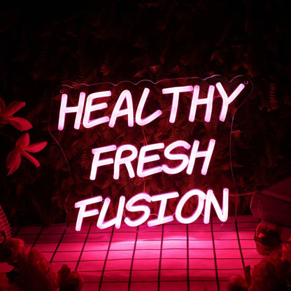 Healthy Fresh Fusion Red Custom Led Neon Sign | Shineneon