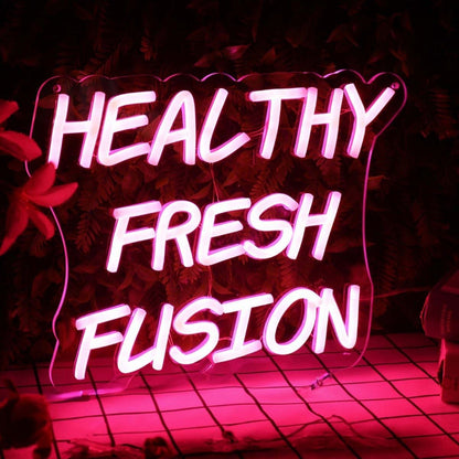 Healthy Fresh Fusion Red Custom Led Neon Sign - Shineneon