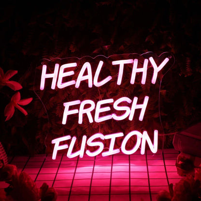 Healthy Fresh Fusion Red Custom Led Neon Sign - Shineneon