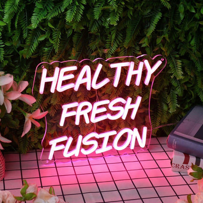 Healthy Fresh Fusion Red Custom Led Neon Sign - Shineneon
