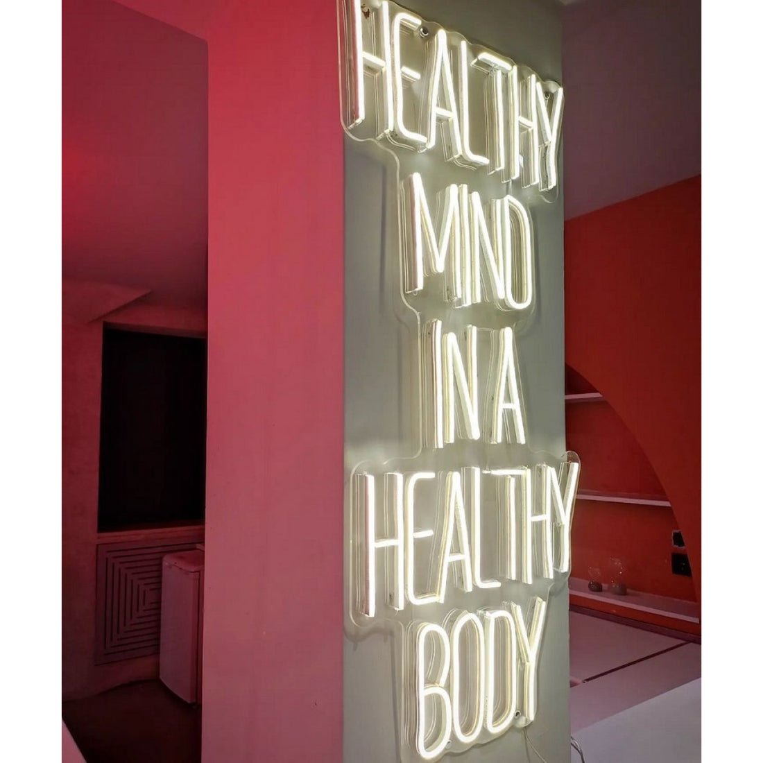 Healthy Mind In A Healthy Body Led Sign Business Neon Sign - Shineneon