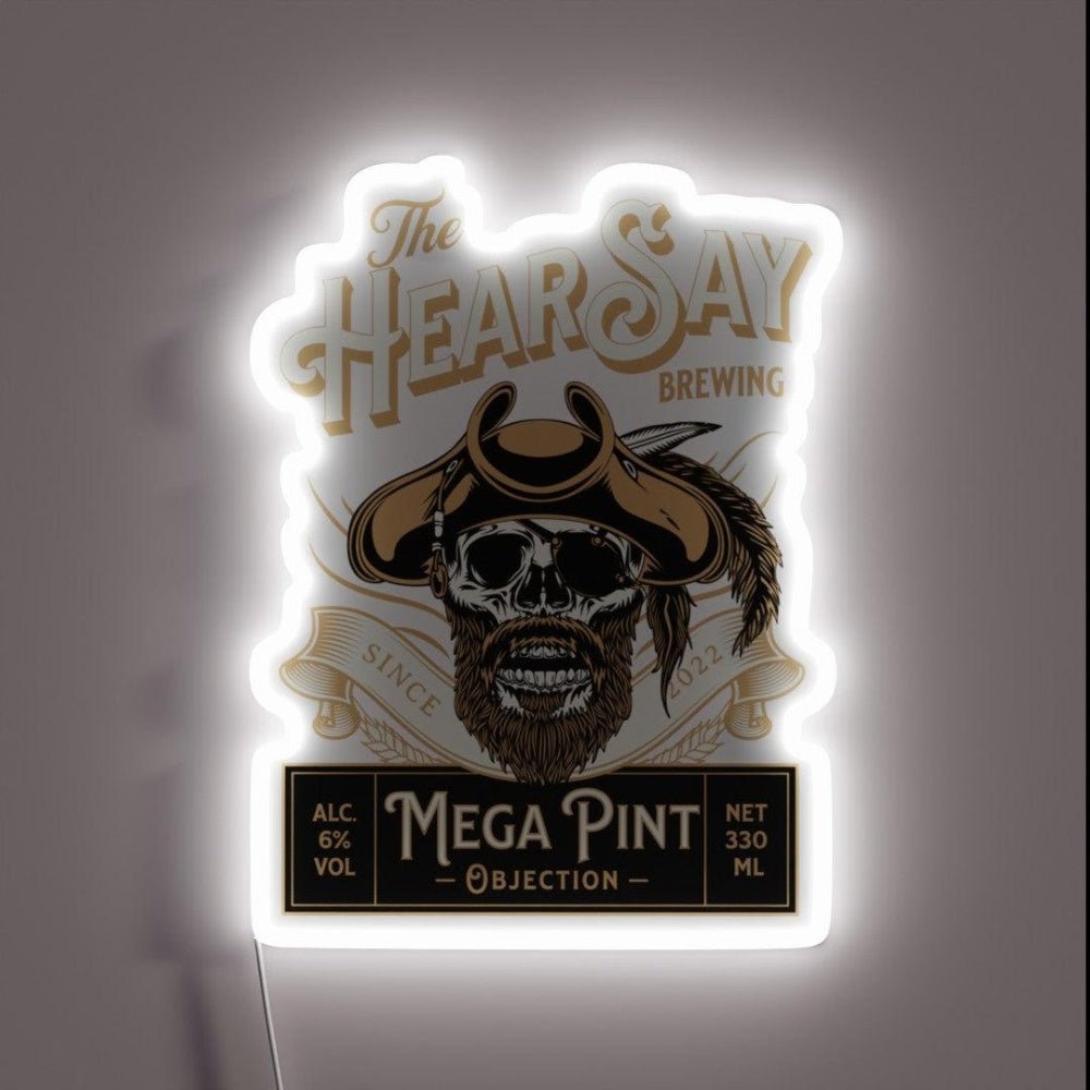 Hearsay Mega Pint Brewing Objection Mega Pint Rgb Led Neon Sign - Shineneon