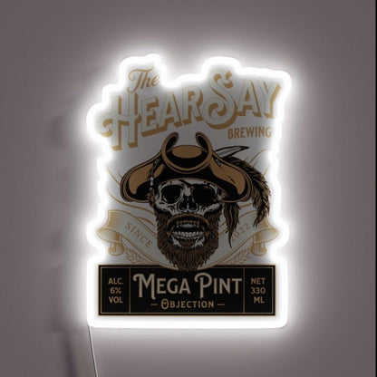 Hearsay Mega Pint Brewing Objection Mega Pint Rgb Led Neon Sign - Shineneon