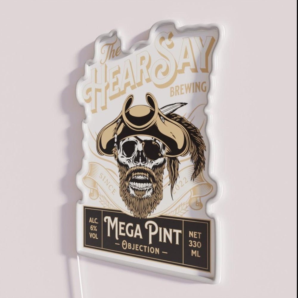 Hearsay Mega Pint Brewing Objection Mega Pint Rgb Led Neon Sign - Shineneon