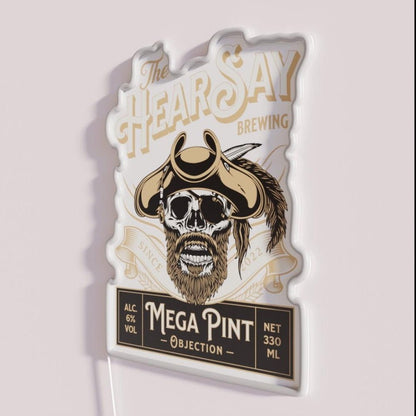 Hearsay Mega Pint Brewing Objection Mega Pint Rgb Led Neon Sign - Shineneon