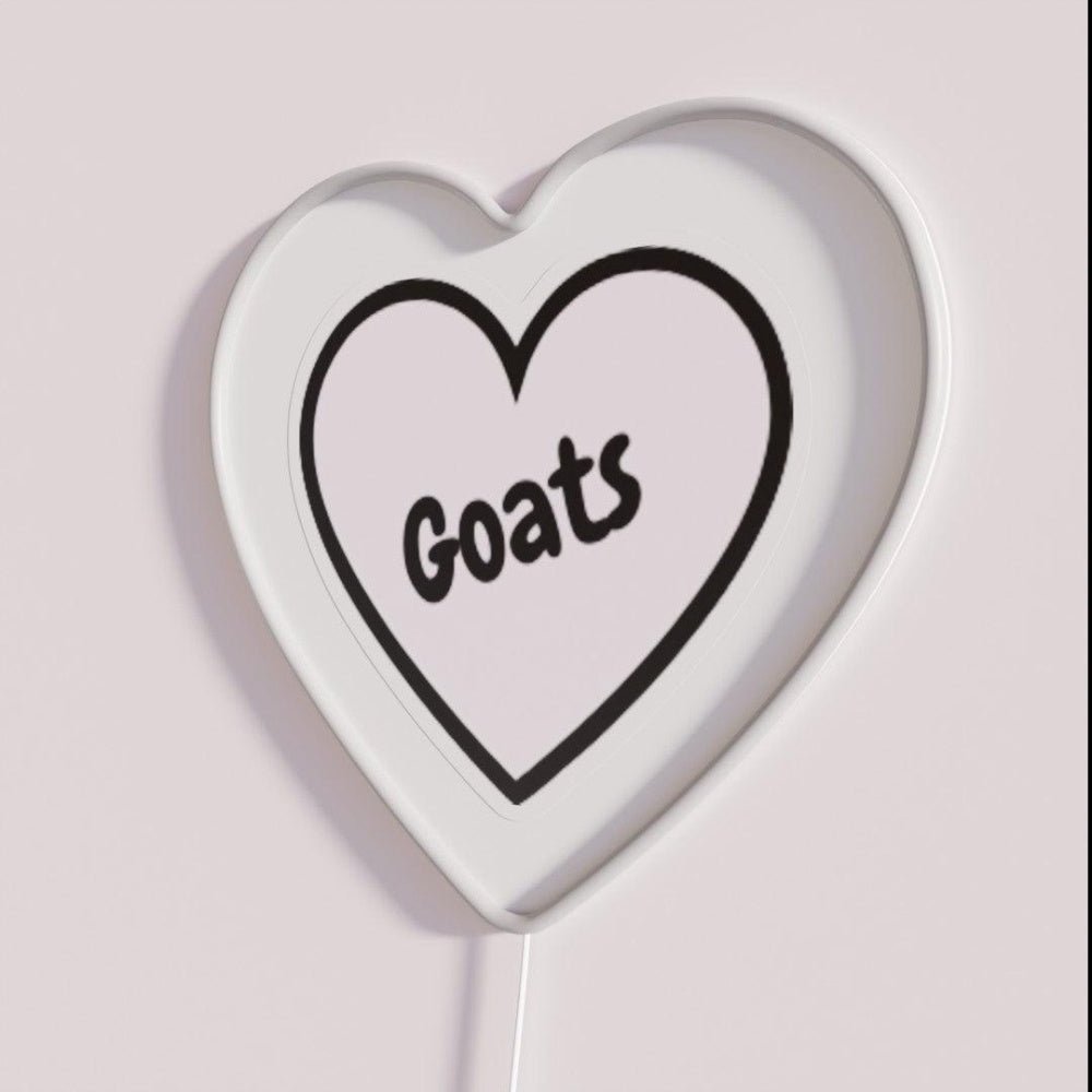 Heart Goats Rgb Led Neon Sign - Shineneon