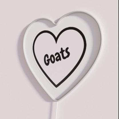 Heart Goats Rgb Led Neon Sign - Shineneon