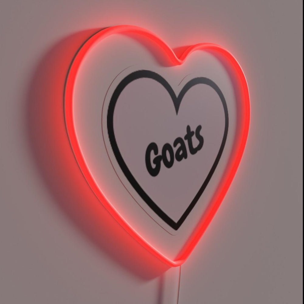 Heart Goats Rgb Led Neon Sign - Shineneon