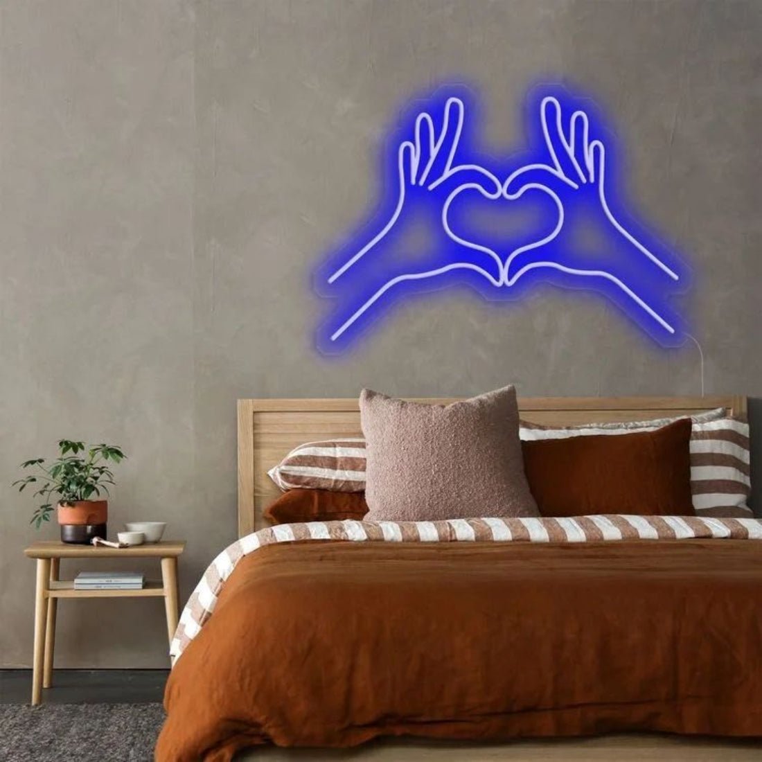 Heart Hand Gesture Led Sign Business Neon Sign - Shineneon