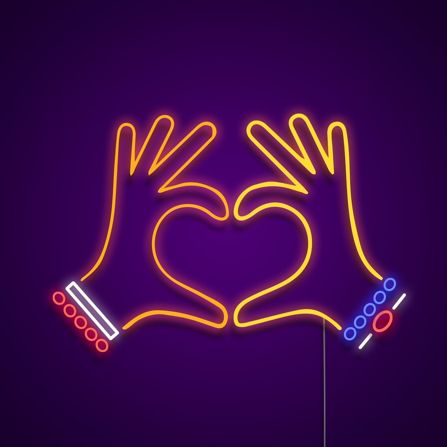 Heart Hand Gesture Neon Light Sign | Shineneon