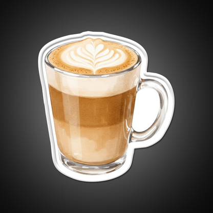 Heart Latte Watercolor Cafe Led Neon Sign Espresso Bar Art Rgb Color