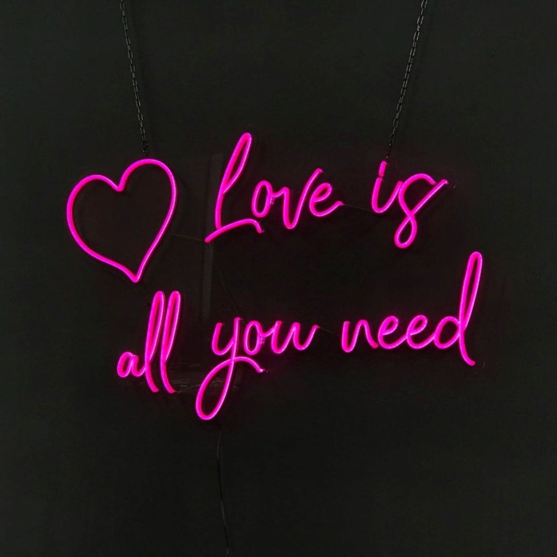 Heart Love Is All You Need Led Sign Business Neon Sign