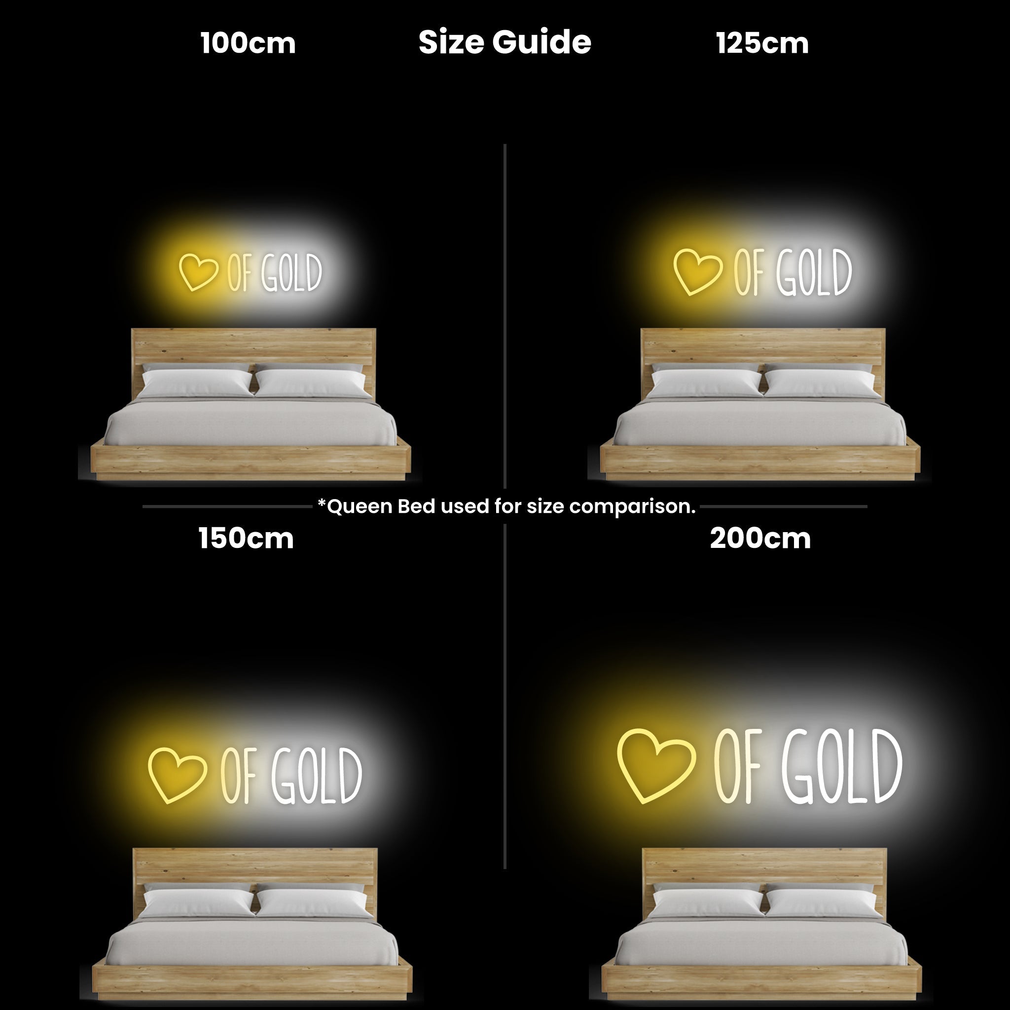 Heart Of Gold Led Neon Sign | Shineneon