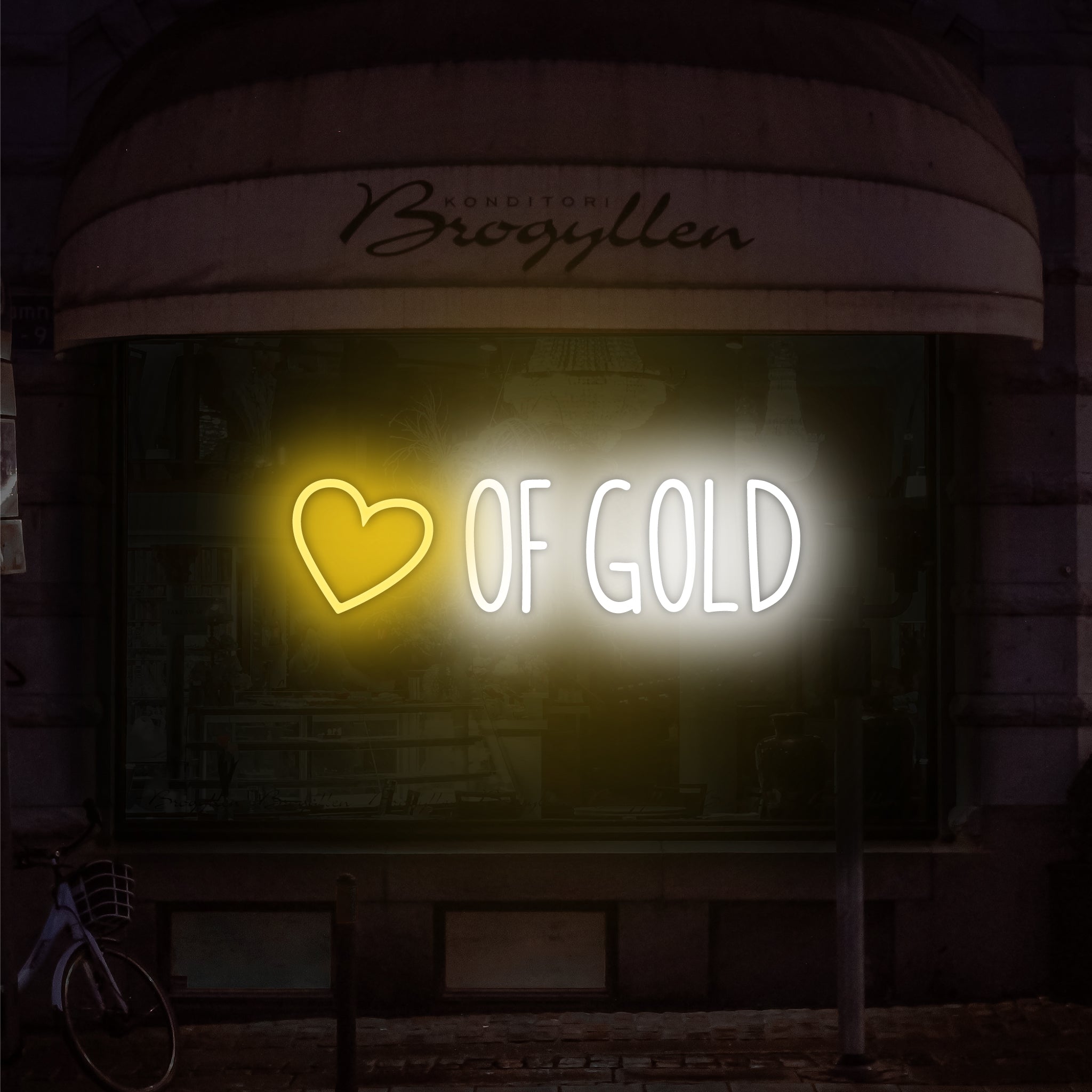Heart Of Gold Led Neon Sign | Shineneon
