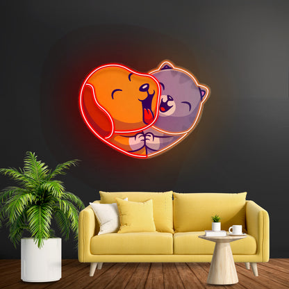 Heart Of Joy Led Neon Sign Light Custom Led Signs