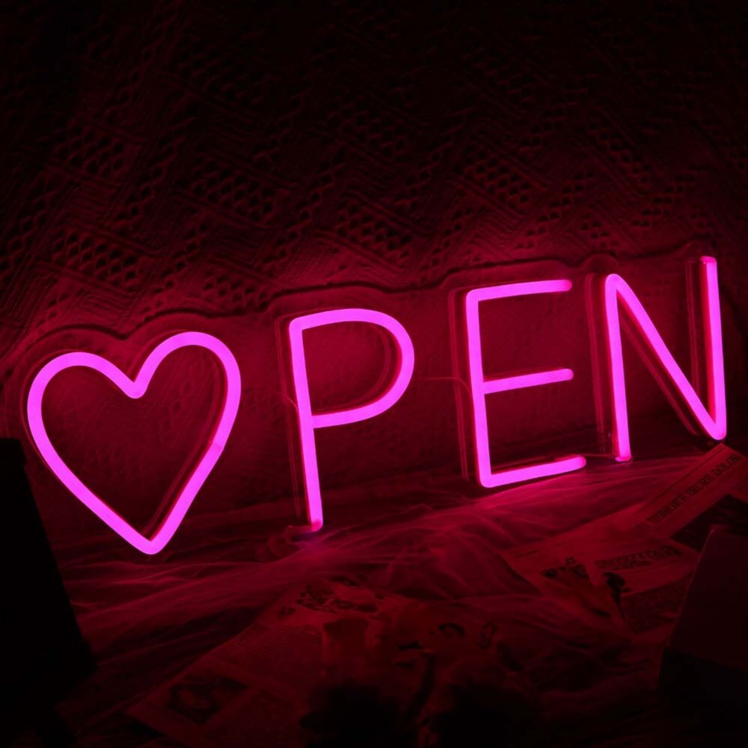 Heart Open Neon Sign For Romantic And Loving Spaces | Shineneon