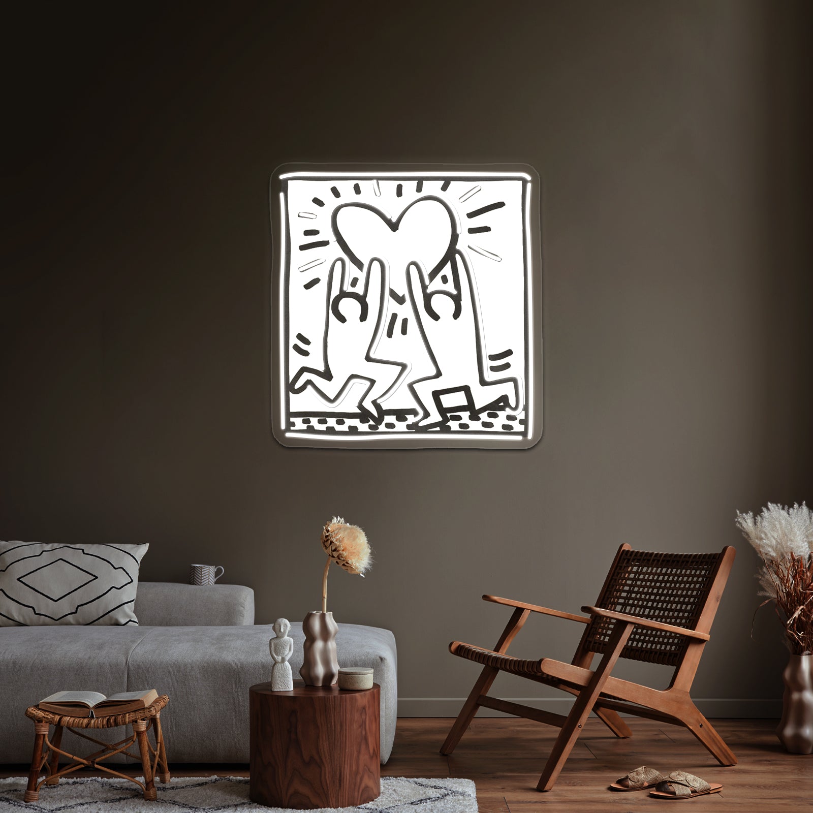 Heart People Pop Artwork Large Neon Signs | Shineneon