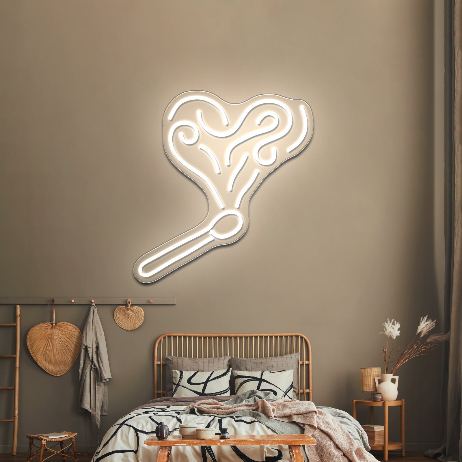 Heart Shaped Cigarettes Neon Sign Wall Art Led Signs - Shineneon