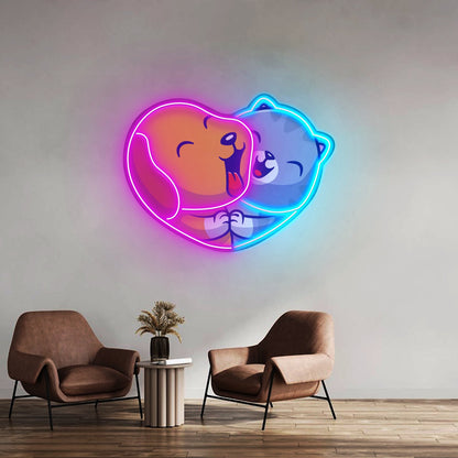 Heart Shaped Donut Led Neon Sign Light Custom Led Signs - Shineneon