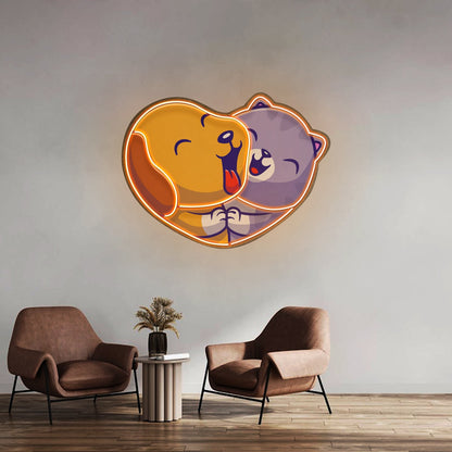 Heart Shaped Donut Led Neon Sign Light Custom Led Signs - Shineneon