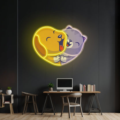 Heart Shaped Donut Led Neon Sign Light Custom Led Signs - Shineneon