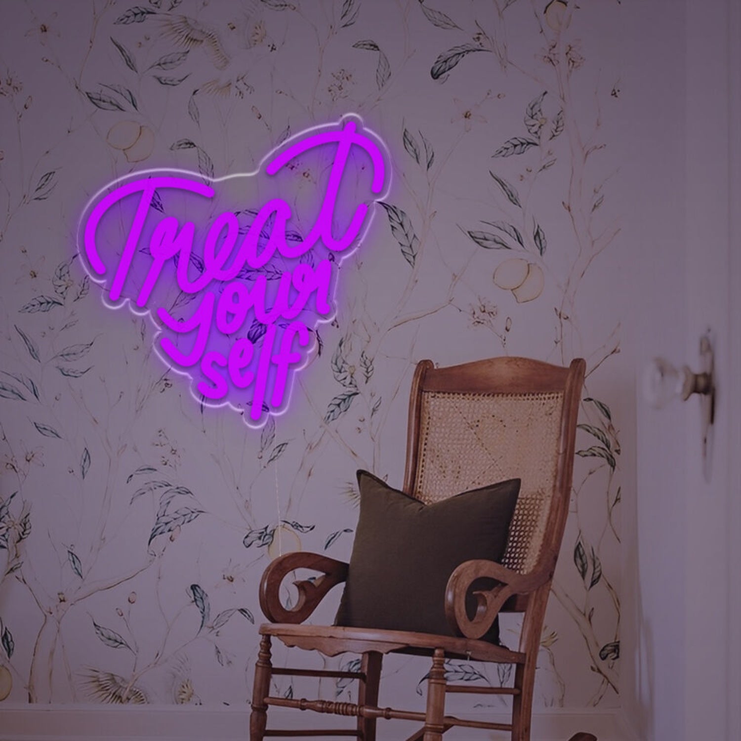 Heart-Shaped Treat Yourself Led Neon Sign | Shineneon