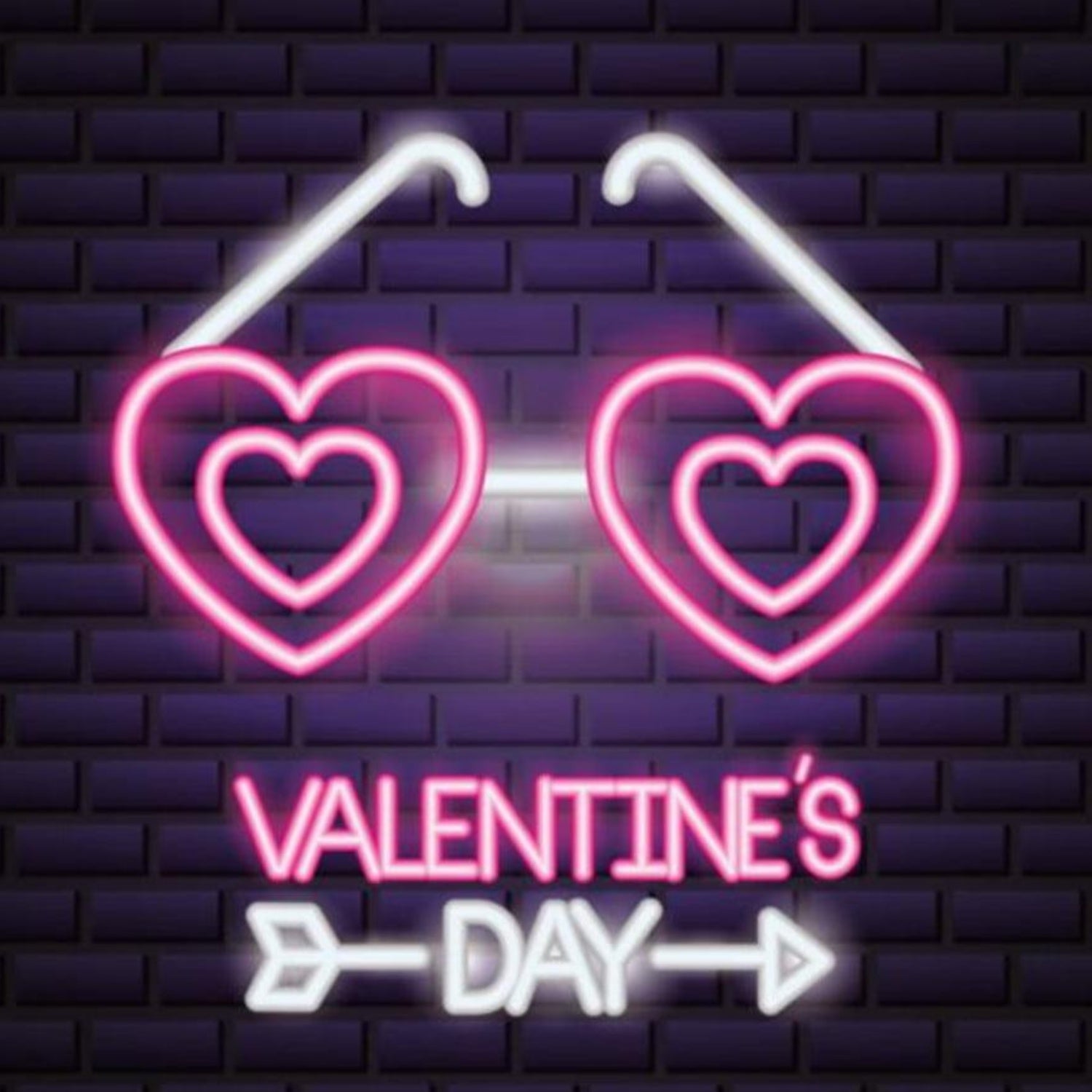 Heart Sunglasses Valentines Day Led Neon Sign For Romantic Decor | Shineneon