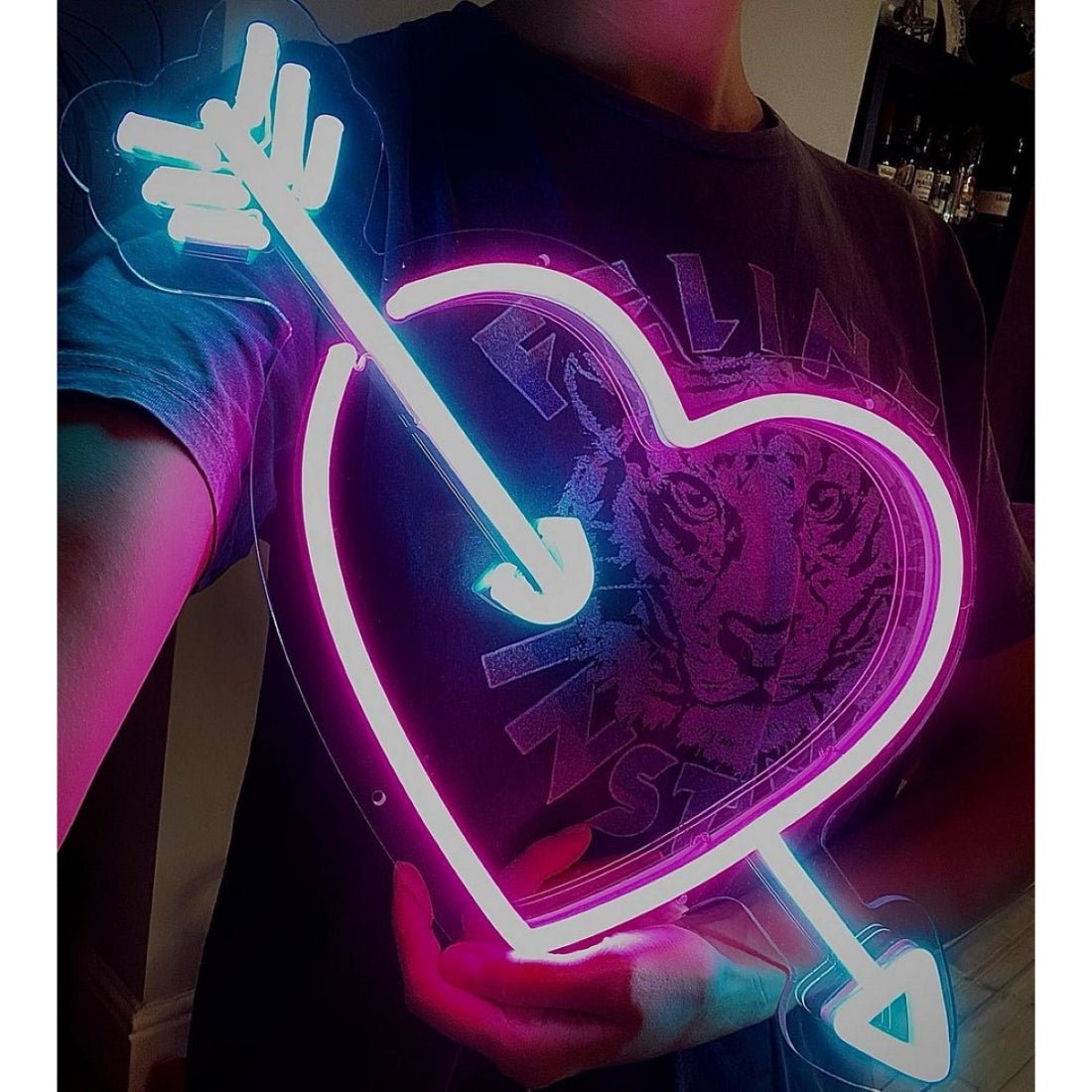 Heart With Arrow Fall In Love Led Sign Business Neon Sign - Shineneon