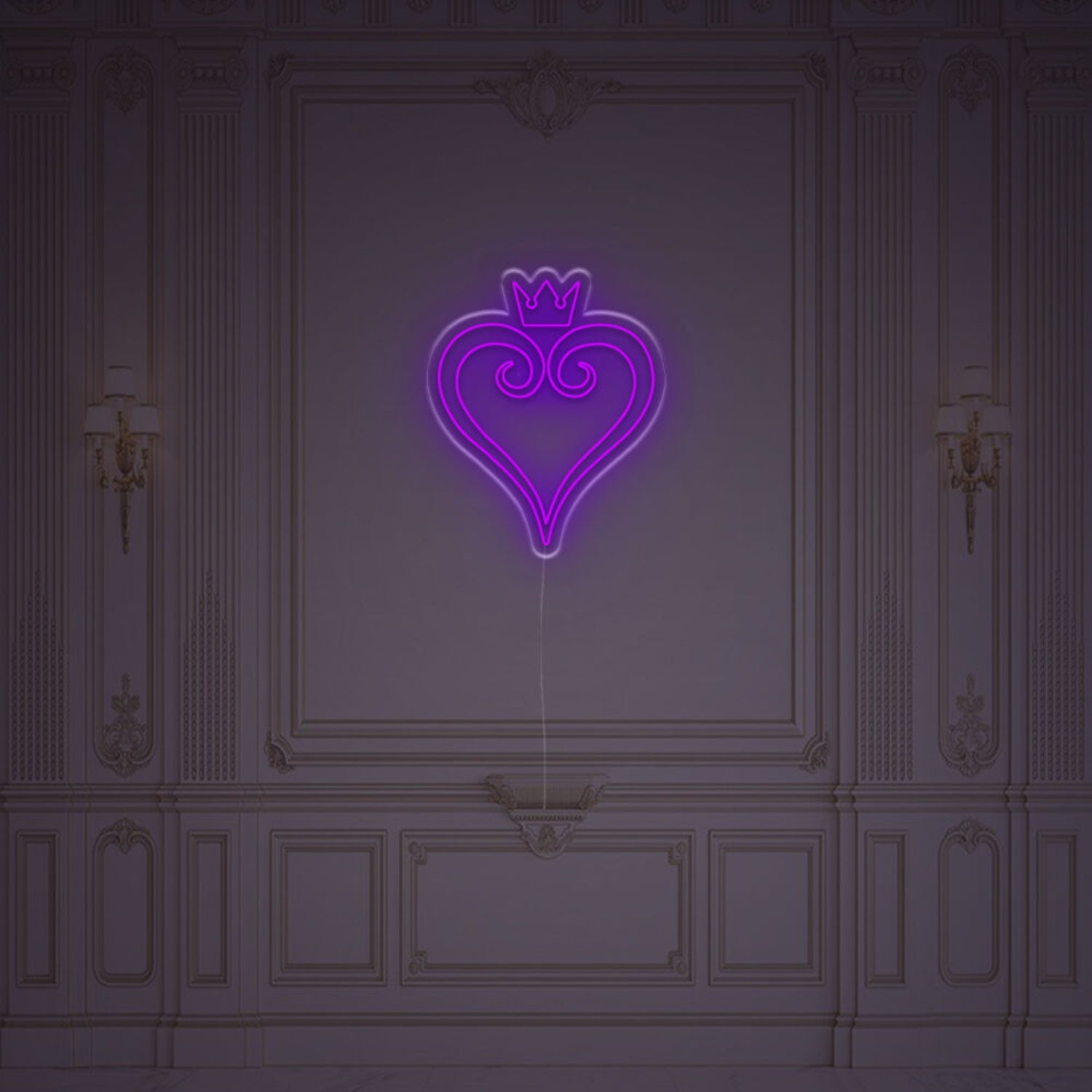 Heart With Crown Led Neon Sign | Shineneon