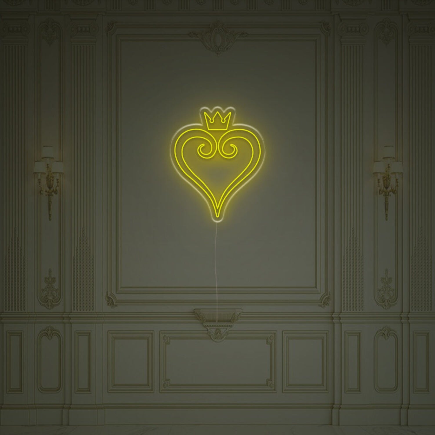Heart With Crown Led Neon Sign | Shineneon