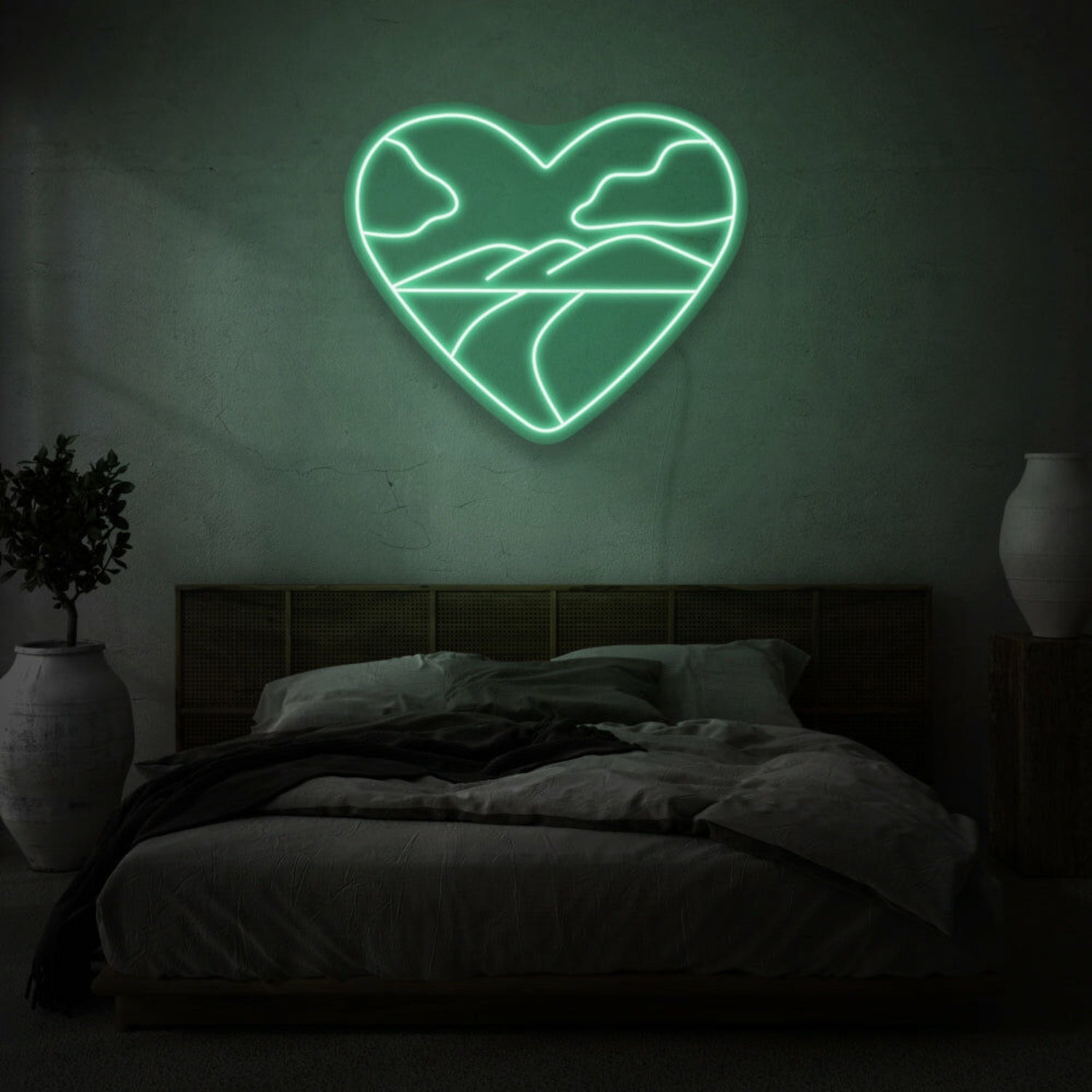 Heart With Landscape Led Sign | Shineneon