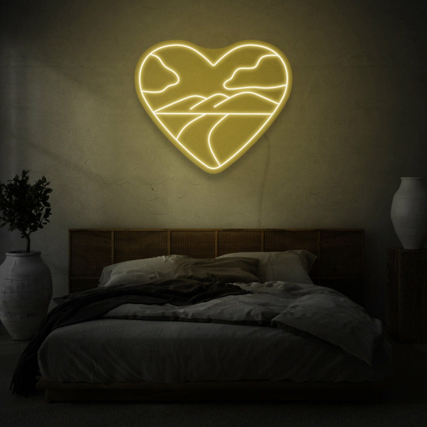 Heart With Landscape Led Sign | Shineneon