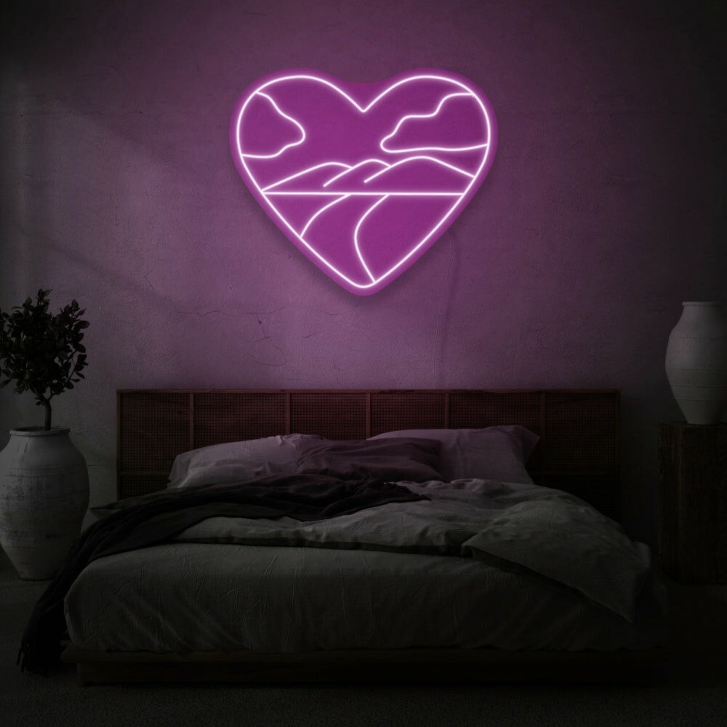 Heart With Landscape Led Sign | Shineneon