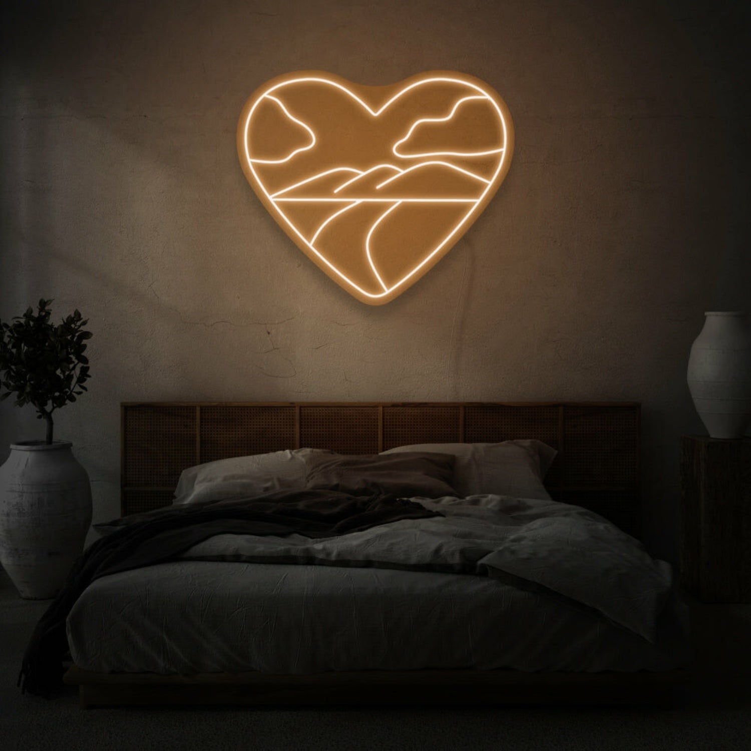 Heart With Landscape Led Sign | Shineneon