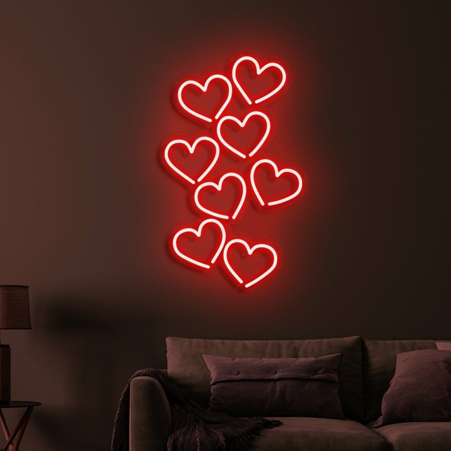 Hearts Neon Sign Love And Romance In Radiant Light | Shineneon