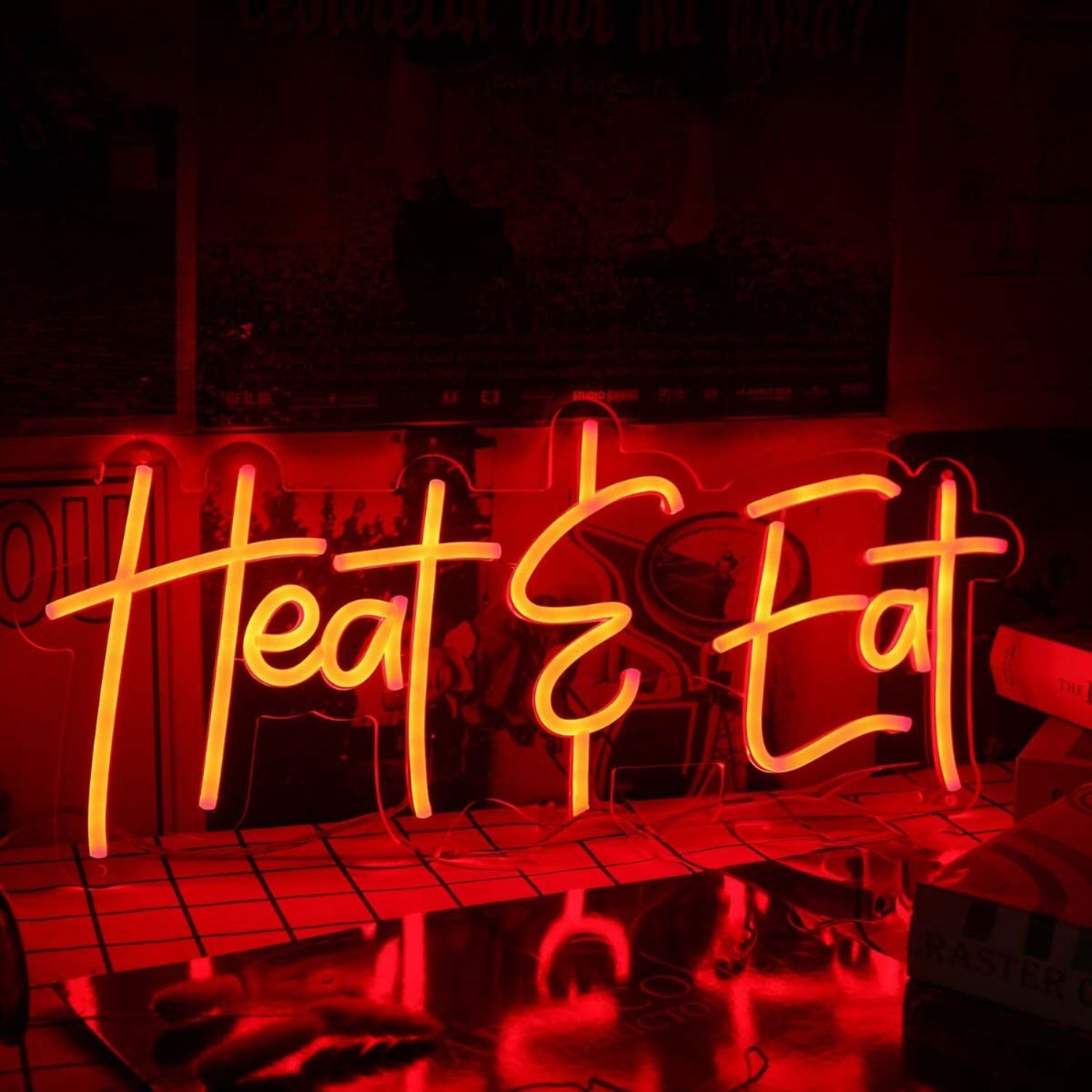 Heat And Eat Red Led Neon Sign | Shineneon