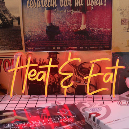 Heat And Eat Red Led Neon Sign | Shineneon